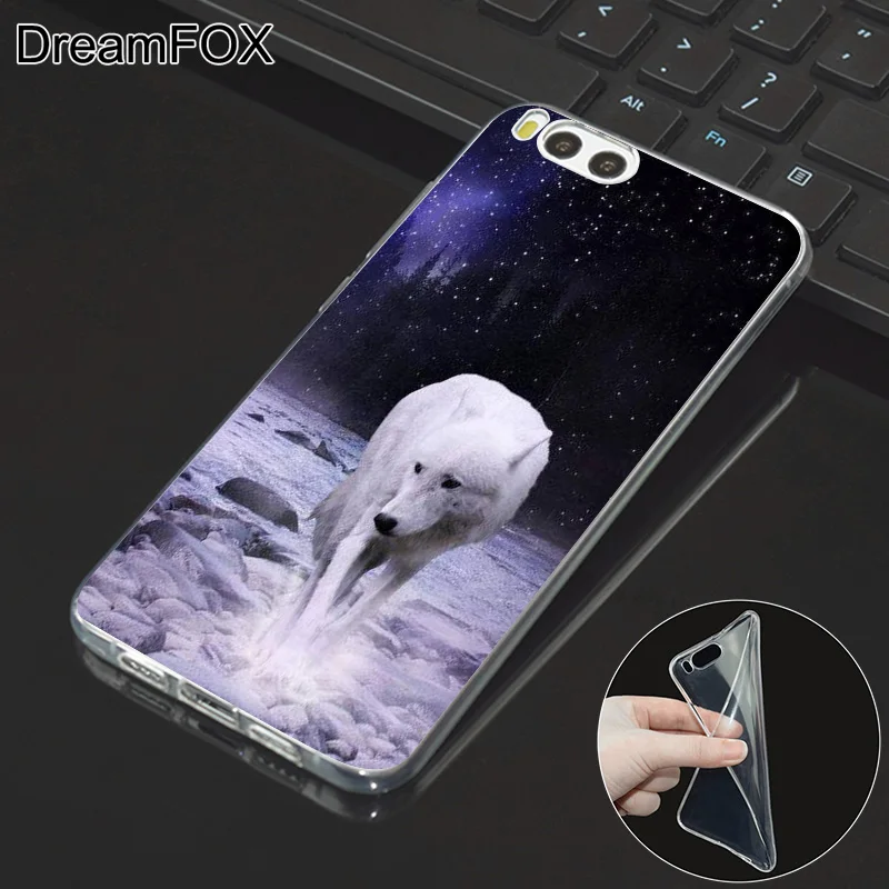 DREAMFOX M341 Luxurious Wolf Soft TPU Silicone Case Cover For Xiaomi Mi Note 2 3 4 5 6 8 SE M5 4C 4S 5C 5S 5X 6X A1 Plus |