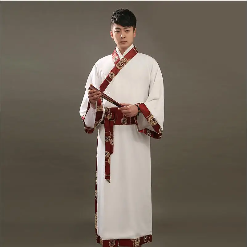 Мужская одежда мужской модифицированный костюм Hanfu scholar для мальчиков халат