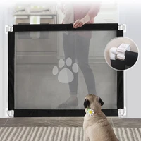 pet dog cat paw print door fence isolation net portable assembly safety protection fence pet accessories