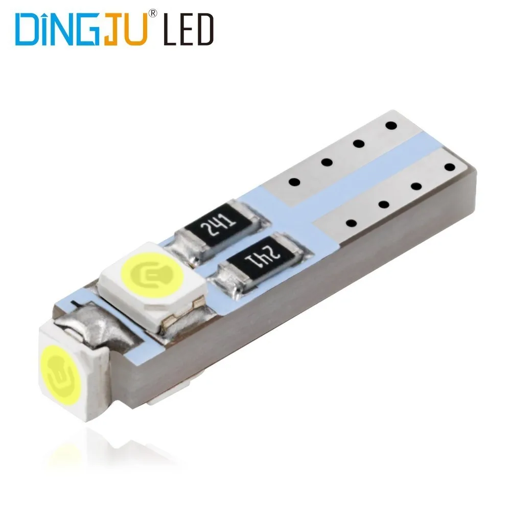 10 шт. T5 74 3SMD светодиодный Автомобильный Обратный светильник потепления индикатор