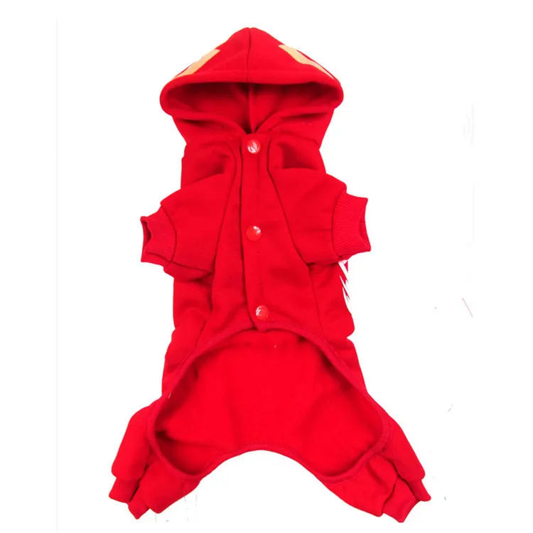 New pet noctilucan skulls autumn and winter clothing Pet dog cat clothes hoodie Dog Christmas Halloween dinosaur change suit | Дом и сад