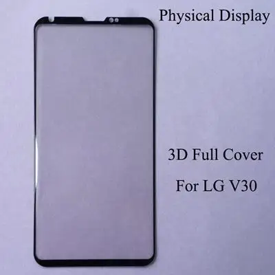 3D black V30plus Стекло 3D Защитная пленка для экрана для LG V30 Стекло для LG V30 Plus закаленное Стекло 3D полное покрытие H930 H930DS H933 H931 H932 - Цвет: 3D black