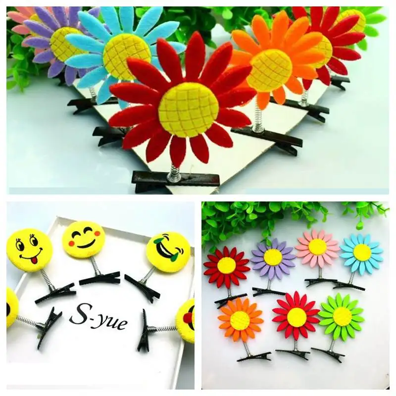 2018 Милая модная распродажа аксессуары для волос с подсолнухом игрушечная