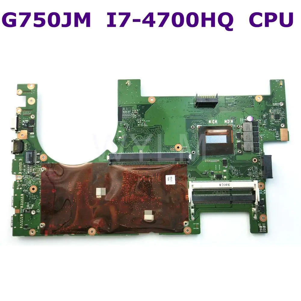 G750JM с i7 4700HQ Процессор 2D Материнская плата ASUS G750J G750JS ноутбука 60NB04J0 MB1030 4 DDR3 Слоты 100%