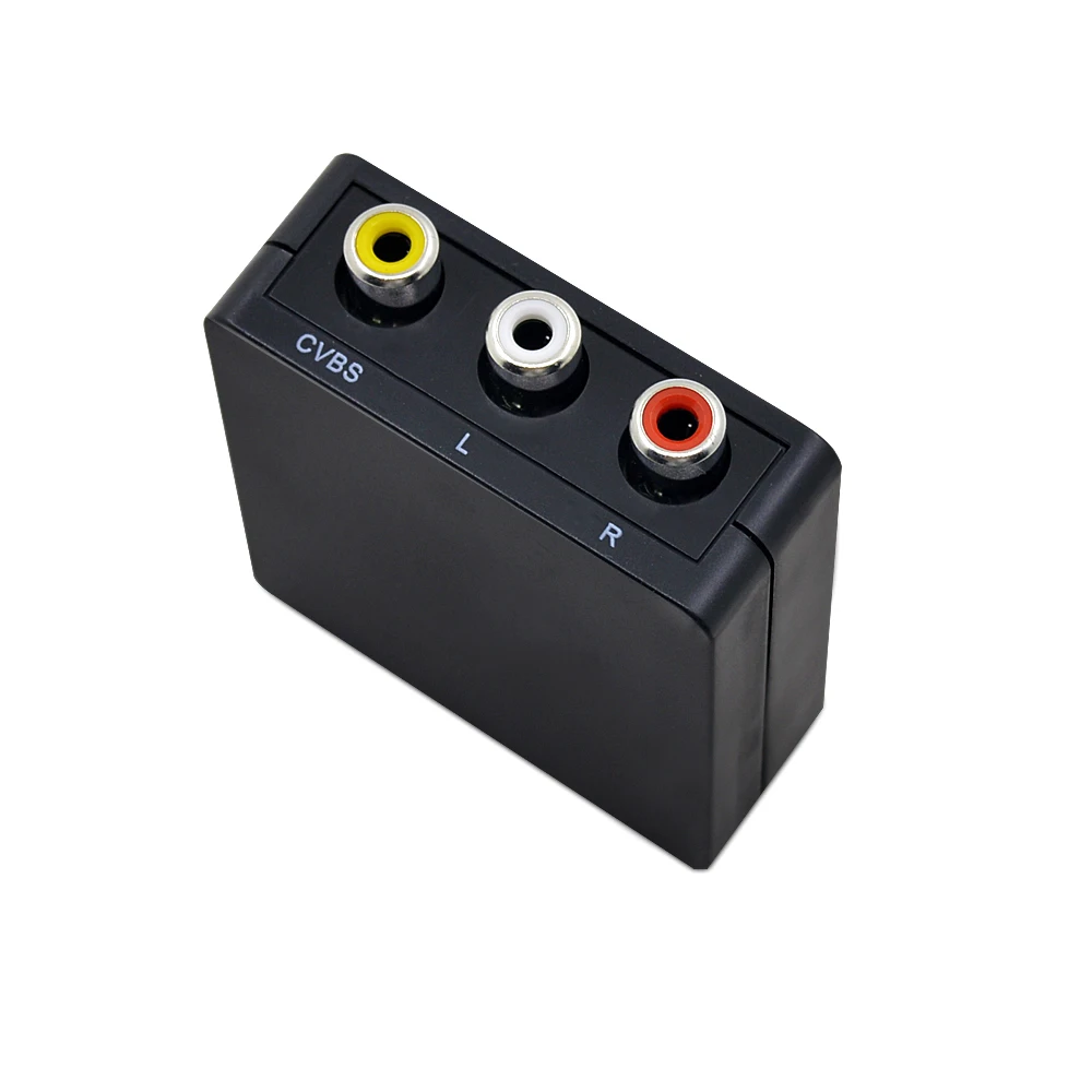 Адаптер преобразователь CHIPAL HDMI в AV HD видео RCA AV/CVSB L/R 1080P HDMI2AV поддержка NTSC