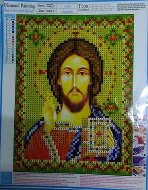 DIY Алмазная вышивка религиозные иконы кристалл круглая алмазная живопись религиозный набор портрет Вышивка крестом Рукоделие Декор RR15 - Цвет: Religion 14