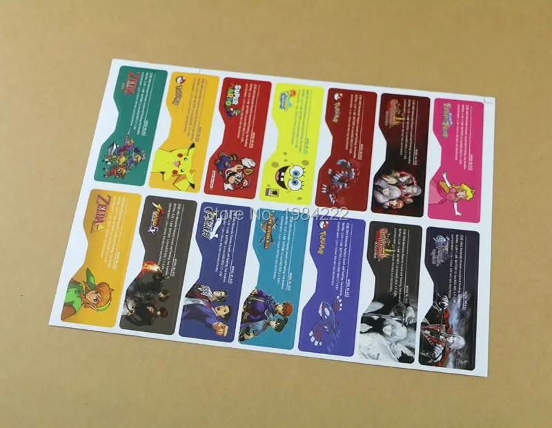 Наклейка на заднюю панель консоли GBA SP 14 шт./лот = 1 комплект|sticker design|stickers forstickers