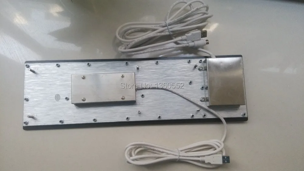 Киоск с креплением на панели черного цвета промышленная компьютерная клавиатура