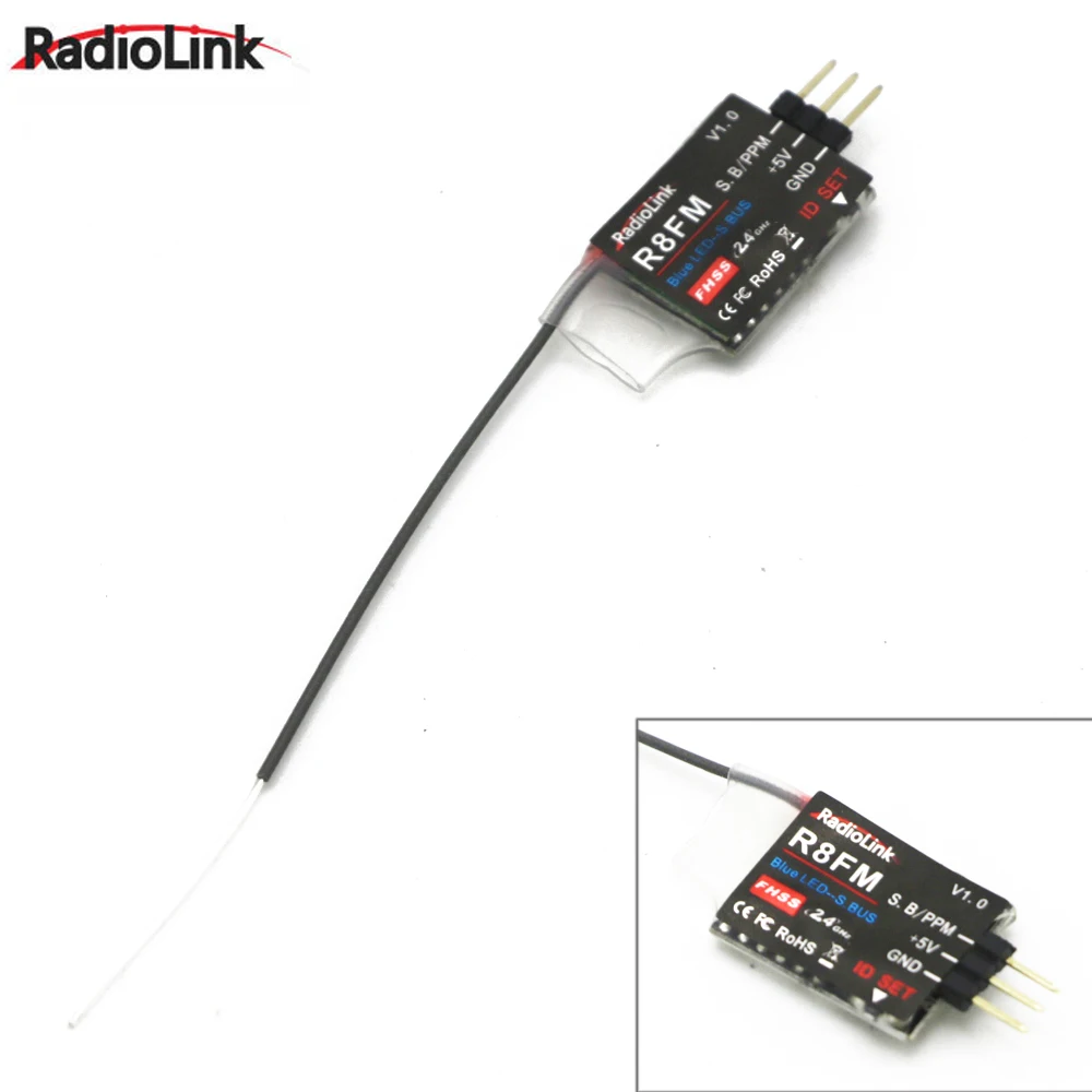 1pcs Radiolink R8FM Mini 2.4G 8 Channels 8CH Receiver FHSS for T8FB Support S-BUS PPM | Игрушки и хобби