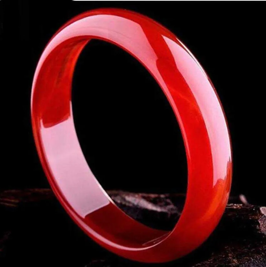 Браслет женский натуральный красный с текстурой зрения|Браслеты| |