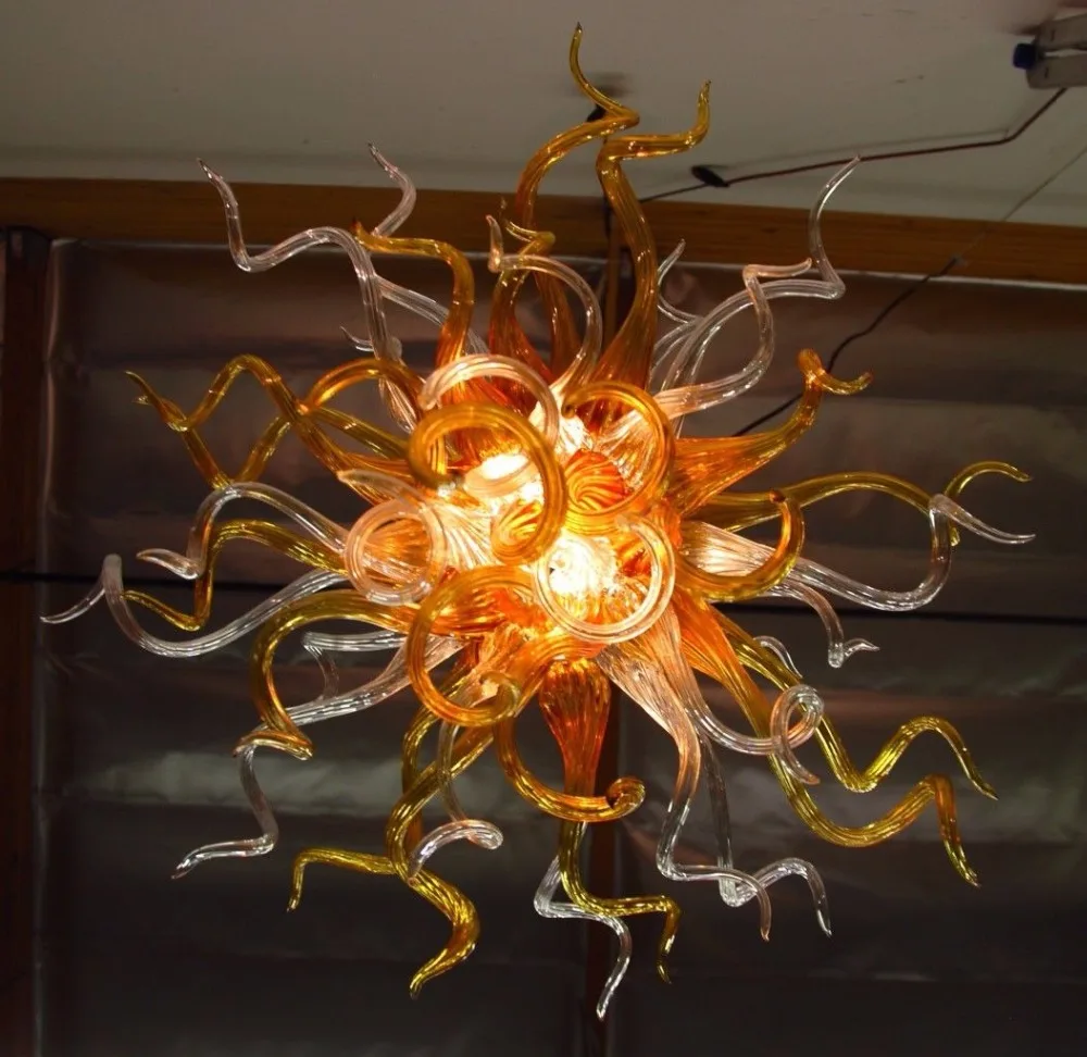 100% ручная работа Дутое муранское стекло маленькая и недорогая светодиодный ная