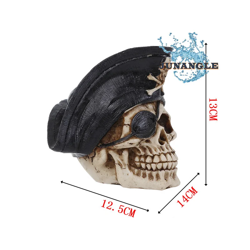 Декор для аквариума смолы череп ремесел персонализированные ювелирные