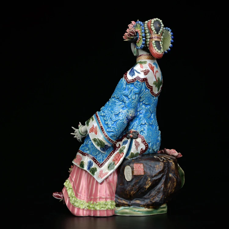 Народное искусство Фарфор Керамика традиционная китайская леди статуэтка