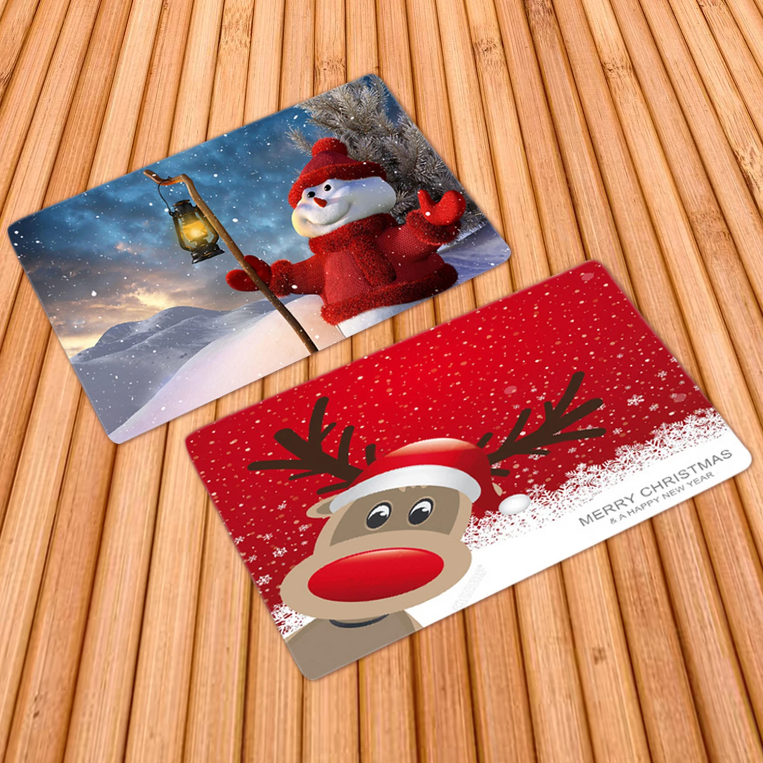 Behogar Merry Christmas утепленные фланелевые домашний коврик для пола Коврик туалета