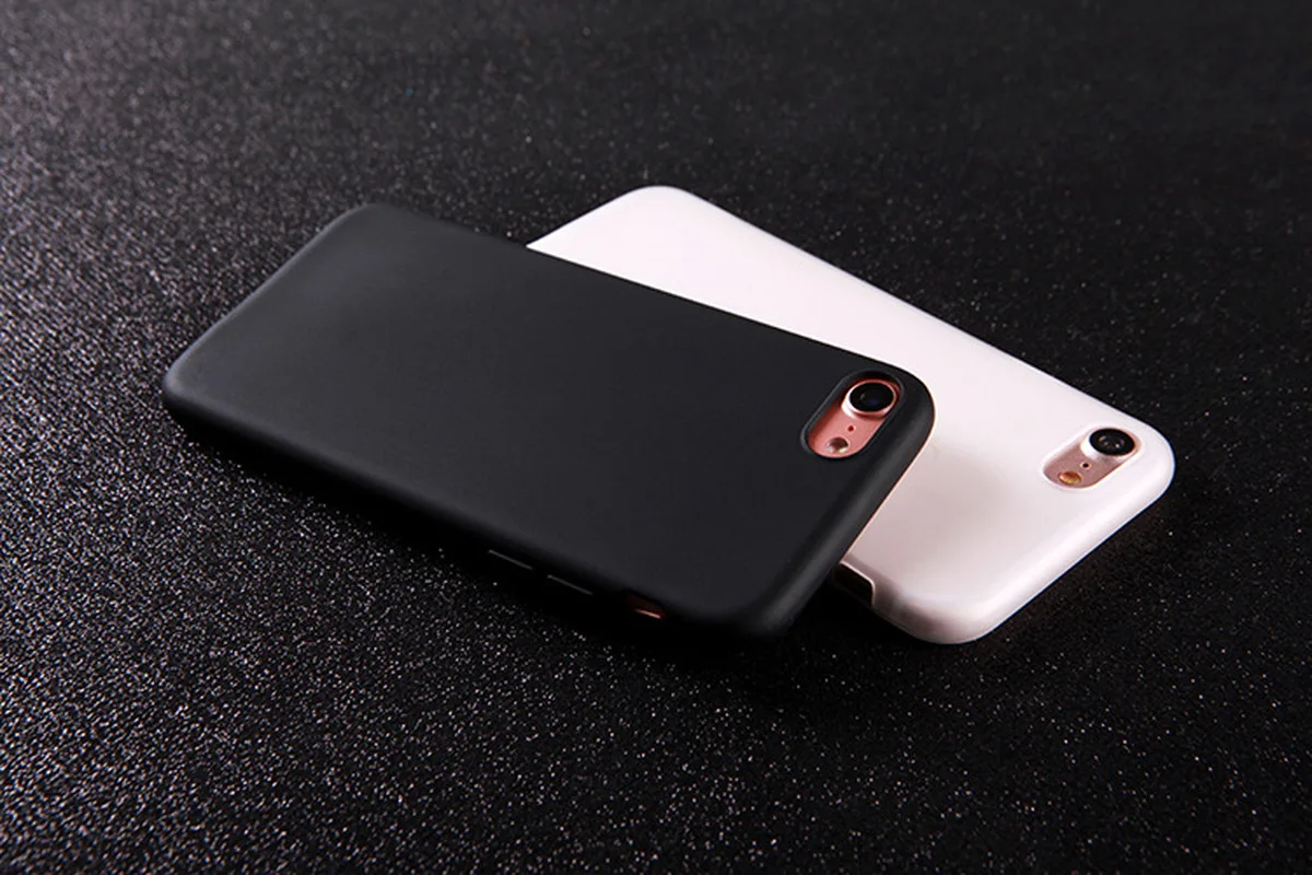 Чехол для Iphone 7 Мягкий ТПУ силиконовый матовый чехол IPhone 8 Plus X разноцветный