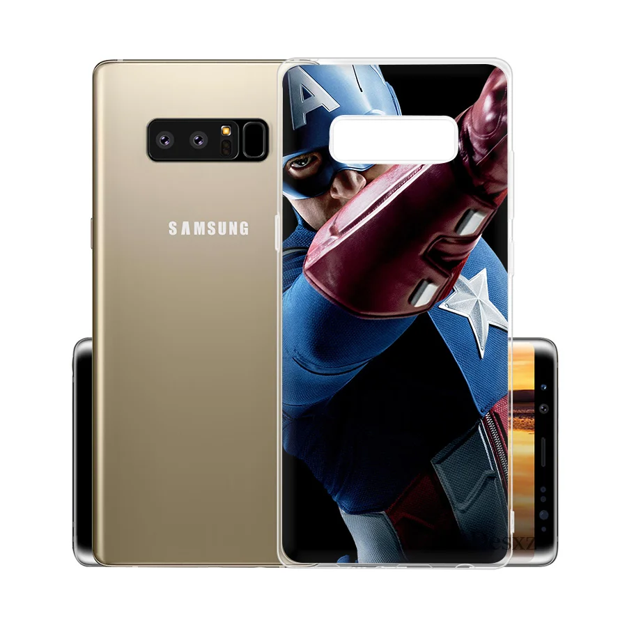 Phone Case Cover Captain America For Samsung Galaxy S3 S4 S5 S6 S7 Edge S8 S9 Plus Note 8 9 Cases | Мобильные телефоны и