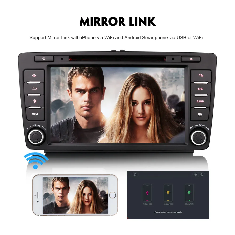 Автомобильная стереосистема 8 дюймов Android 0 DAB + USB DVR RDS Wi Fi 4G DVD SD BT радио DTV IN TPMS CD