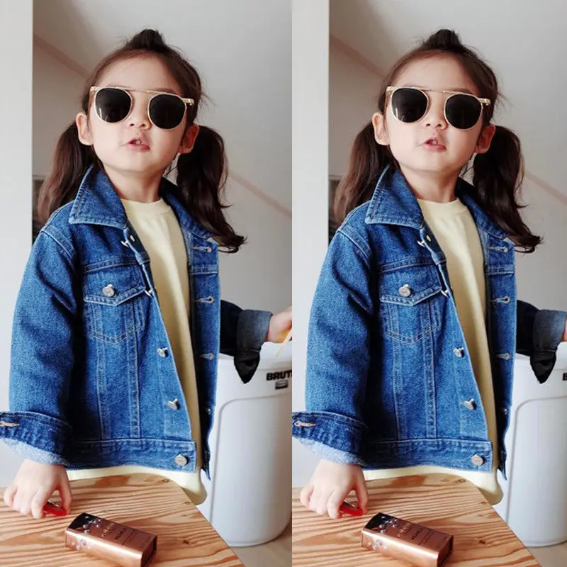 Long sleeve Denim Jacket Coat For Toddler Girl | Детская одежда и обувь