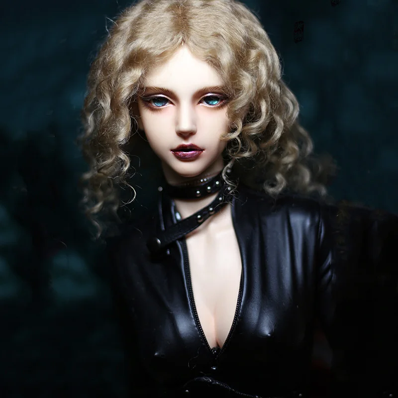 Cataleya bjd 1/3 большой женский темперамент, аристократический раскол, мохер, шерсть в рулонах, европейский стиль, короткие кудрявые волосы, парик