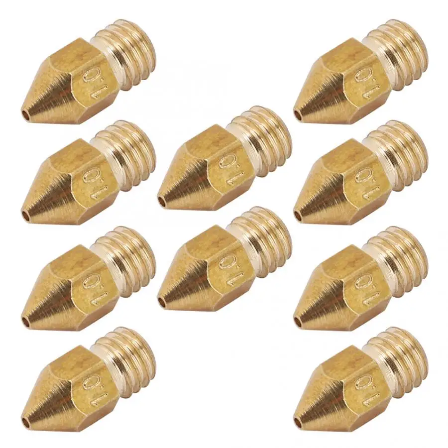 Цельнометаллический принтер медные принтеры запчасти экструдер резьбовой 10 шт 1