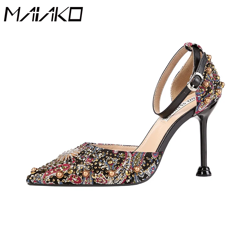 MAIAKO/женские босоножки на очень высоком каблуке 9 5 см модель 2019 года летние модные