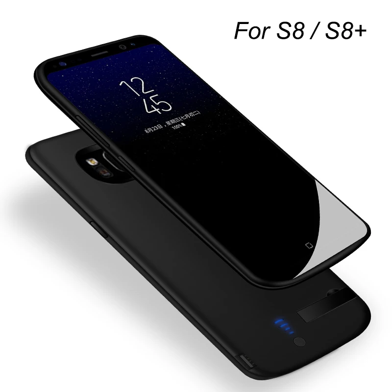 Чехол для аккумулятора samsung Galaxy S8 5000 мА/ч портативный чехол зарядки S8Plus + защитный