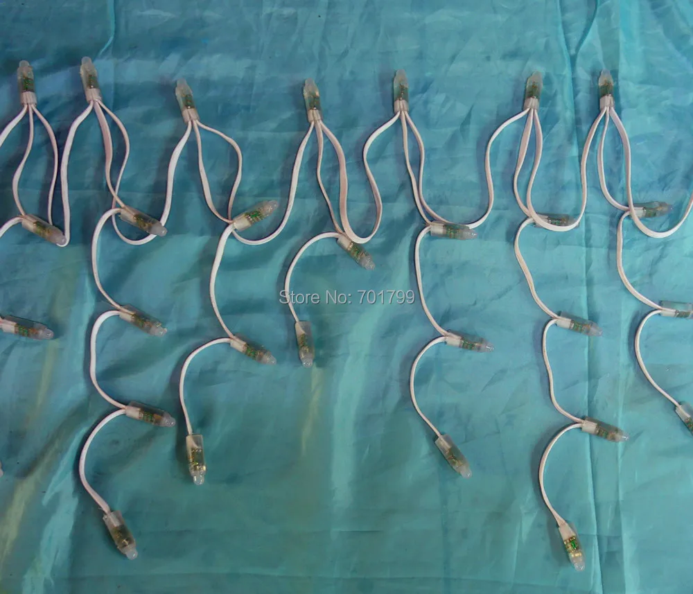 Простая/сброс RGB сосулек светильник в световая струна Всего 69 узлов Полностью