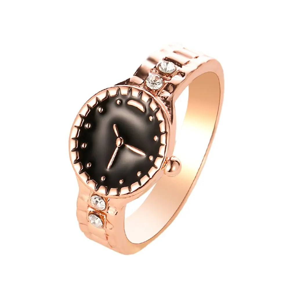 Europe and the United States new creative watch-shaped fashion ring personality couple exquisite jewelry Watch Ring 2019 | Украшения и