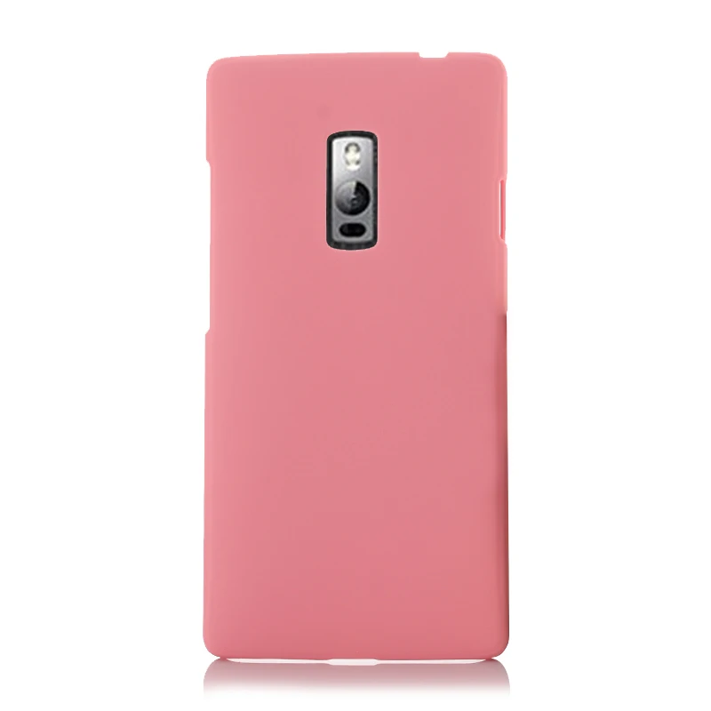 Fecoprior OnePlus2 жесткий матовый чехол из поликарбоната для OnePlus 2 One Plus 2 1+ 2 задняя крышка Броня щит Смарт Fundas Coque Celulars - Цвет: Розовый
