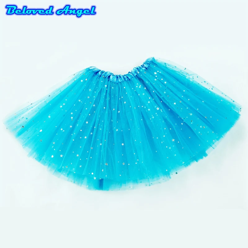 Fashion Girls Tutu Fluffy 3 Layers Star Print Mesh Princess Ballet Dance Skirt Kids Cake Chritsmas Children Clothes | Детская одежда и