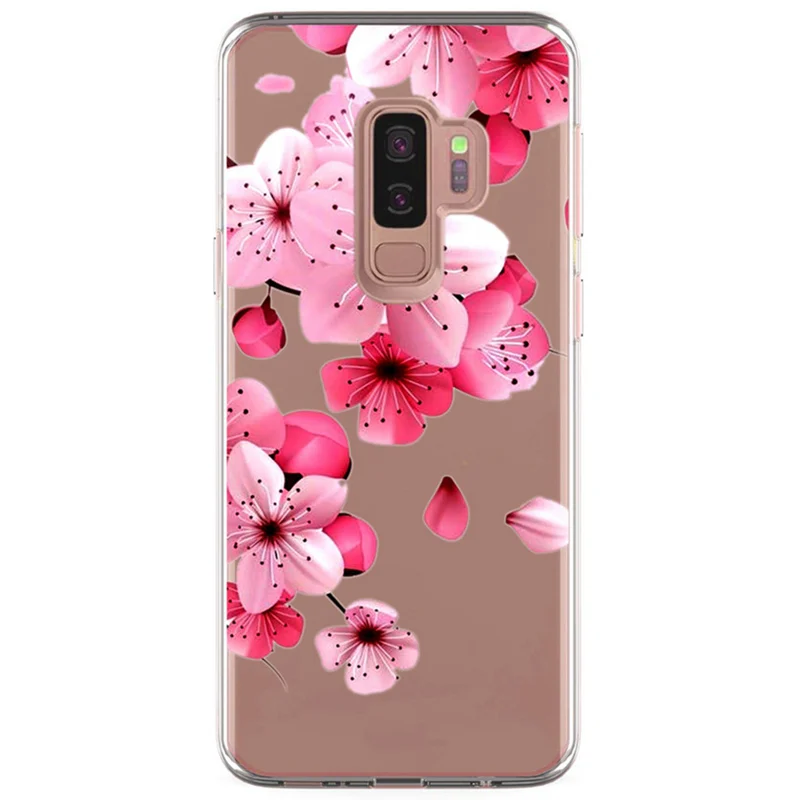 Для Samsung Galaxy S3 S9 S9Plus S8 Plus S7 edge Note 8 TPU цветной мягкий чехол с рисунком розы Desig Fundas R331 |