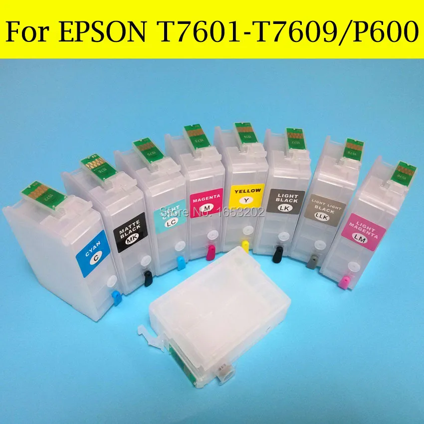 Картридж с чернилами P600 9 цветов Φ/T760 чипом ARC для Epson Sure Color T7601 T7609 Printer|ink cartridge|color
