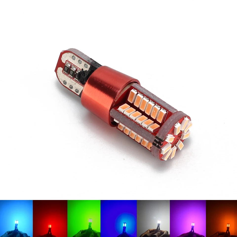 2шт T10 Led W5W 192 автомобильные аксессуары 57smd Canbus 3014 авто супер яркие Габаритные