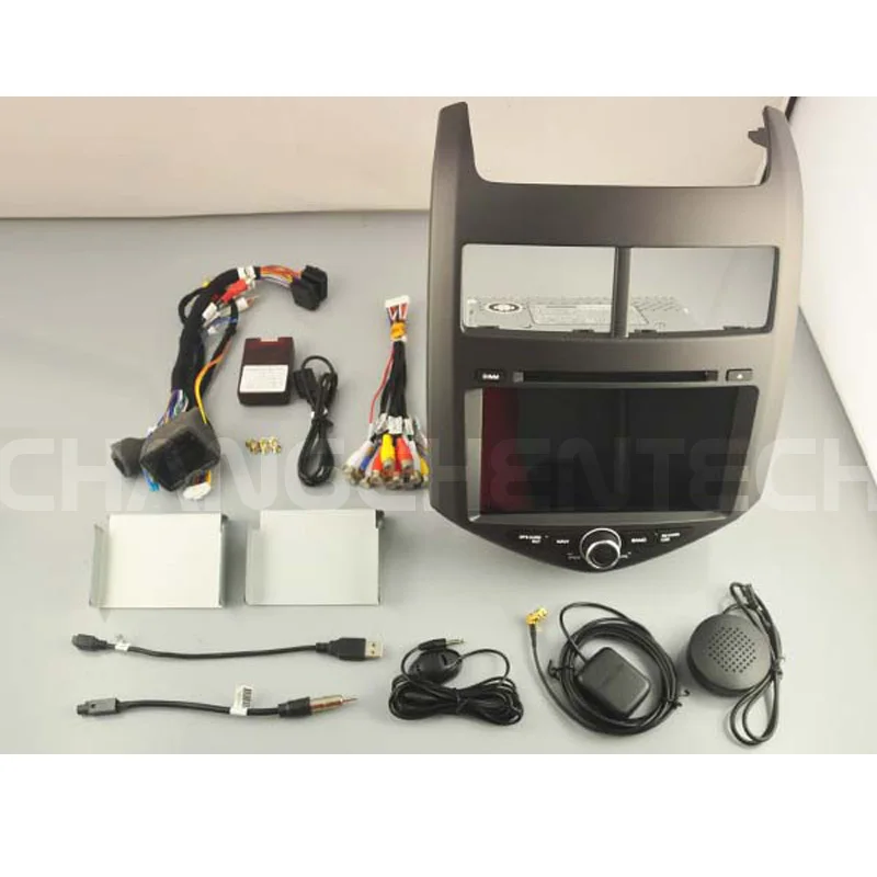 2 Din 8 дюймов автомобильный мультимедийный радио для Chevrolet Aveo Sonic 2011 2014