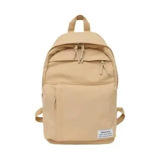 khaki XM8986 Модный нейлоновый женский рюкзак, школьные сумки для девочек-подростков, студенческий рюкзак в консервативном стиле, женский рюкзак, Mochilas Feminina - Цвет: khaki XM8986