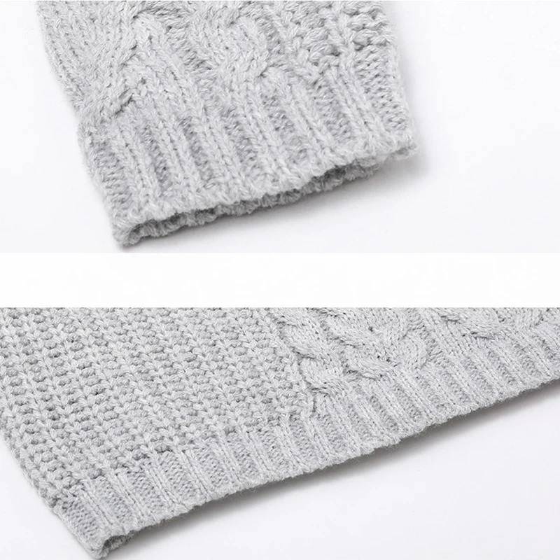 2018 Женский вязаный свитер модный женский с открытыми плечами и длинным рукавом