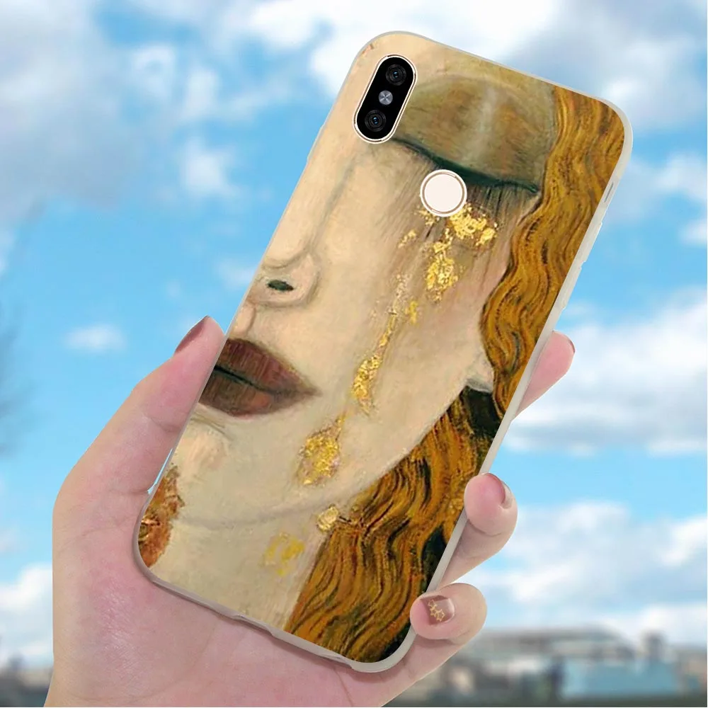 Мягкий чехол из ТПУ для телефона Xiaomi Mi A4 Gustav Klimt A1 8 Lite 9 9se Redmi 4A 4X 5 Plus 5A Prime 6A Note 6 Pro |