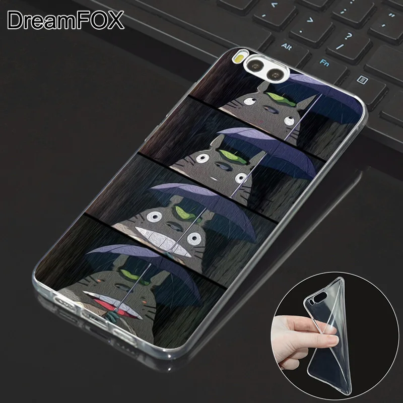 DREAMFOX M266 сосед Тоторо Аниме Мягкий ТПУ силиконовый чехол для Xiaomi Mi Note 2 3 4 5 6 8 SE M5 4C 4S