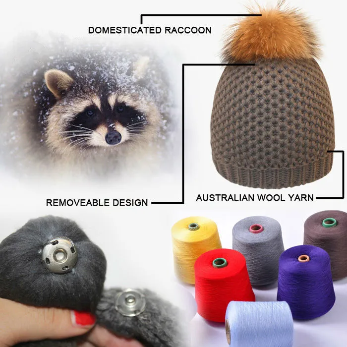

Handmade Baby Winter Hat with fur ball Knitted Adjustable Solid Cotton Kids Baby Caps Newborn Photography Props ferragamo belt