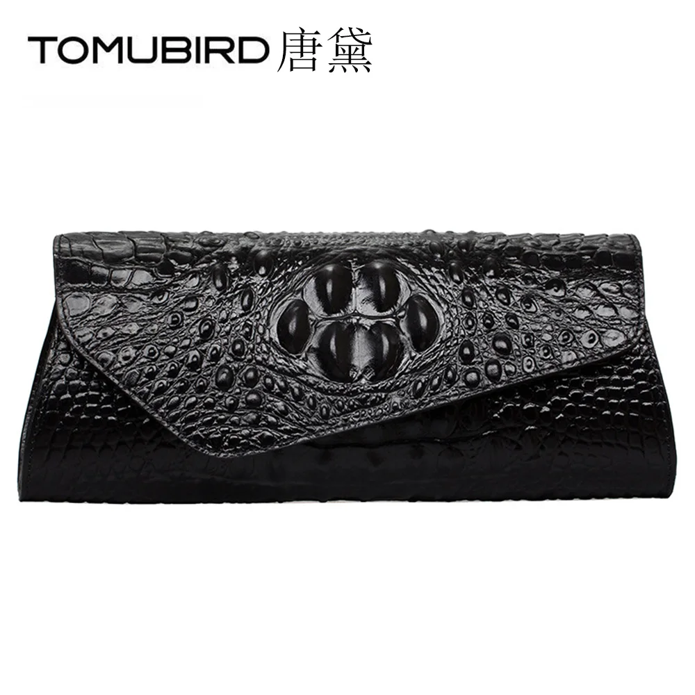 Сумка TOMUBIRD женская из натуральной кожи с тиснением под крокодила|bag genuine leather|bolsa