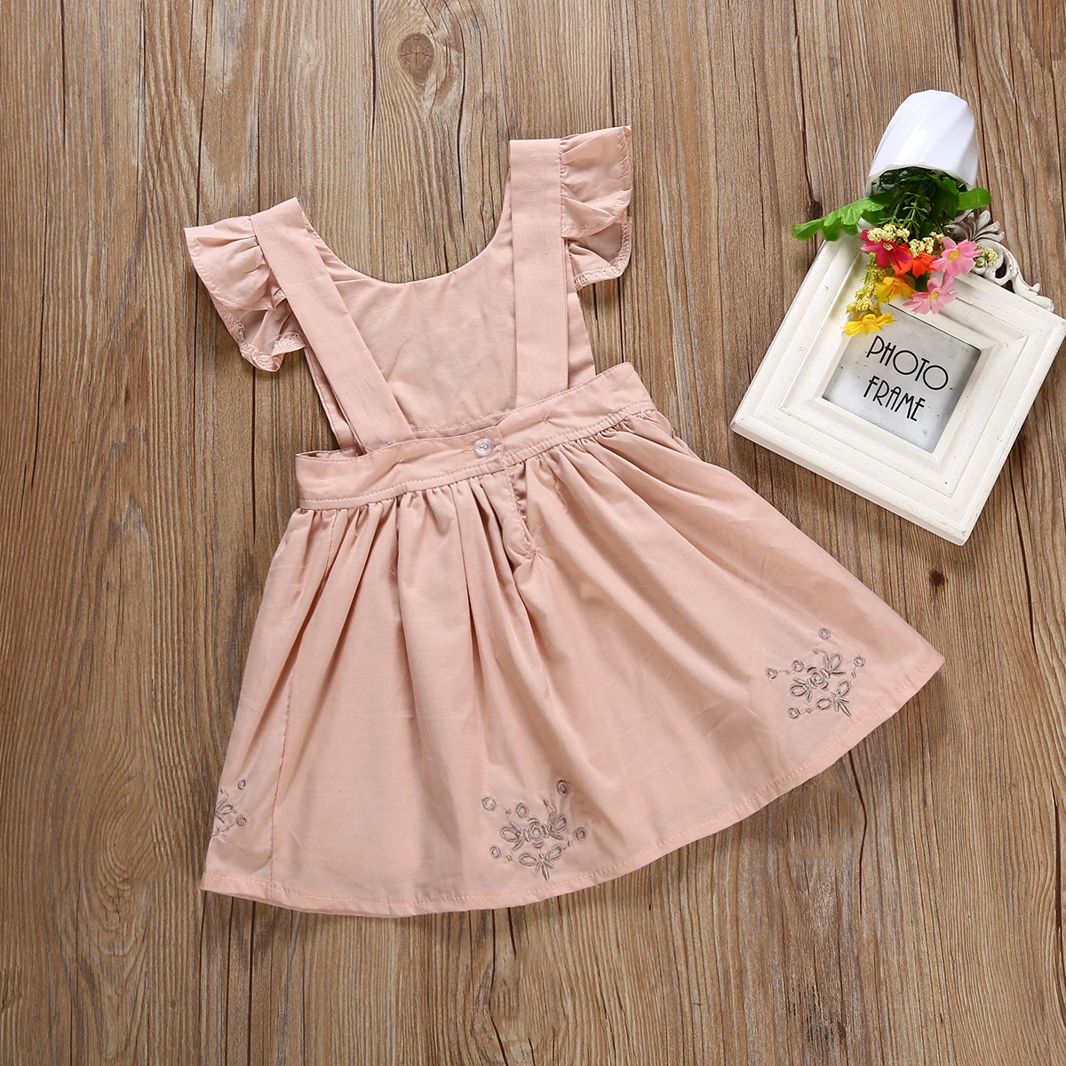Toddler Kid Baby Girl Embroidery Tutu Dress Outfit Casual Clothes Backless 1-5T | Детская одежда и обувь