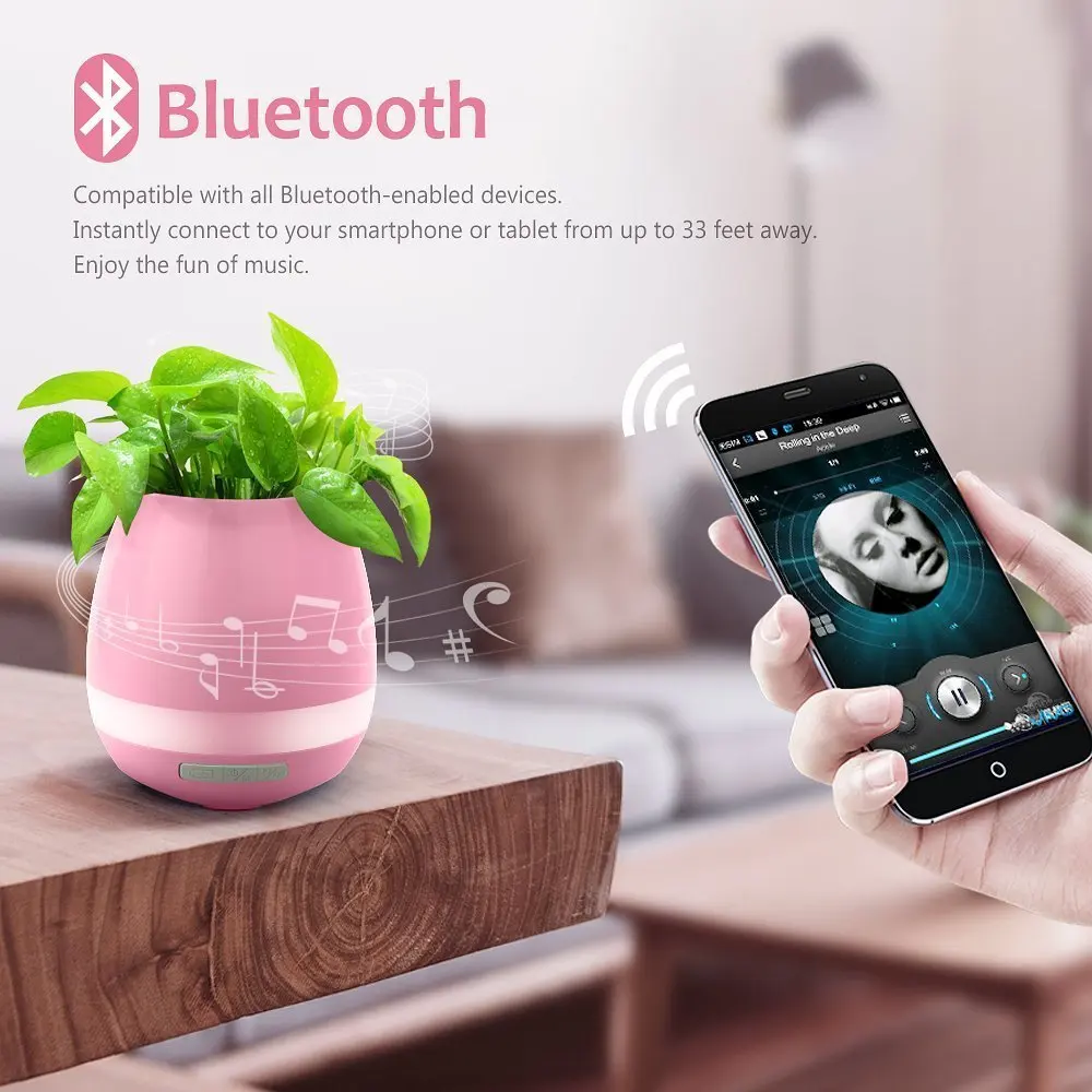 Новые умные сенсорные беспроводные bluetooth колонки многоцветные светодиодный