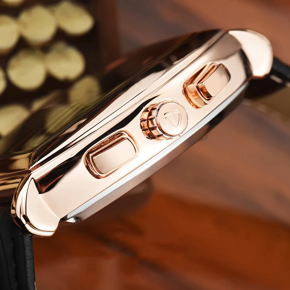 TEVISE для мужчин Tourbillon Автоматический деловые часы водостойкий часы в деловом и повседневном стиле Relogio Automatico Masculino с коробкой