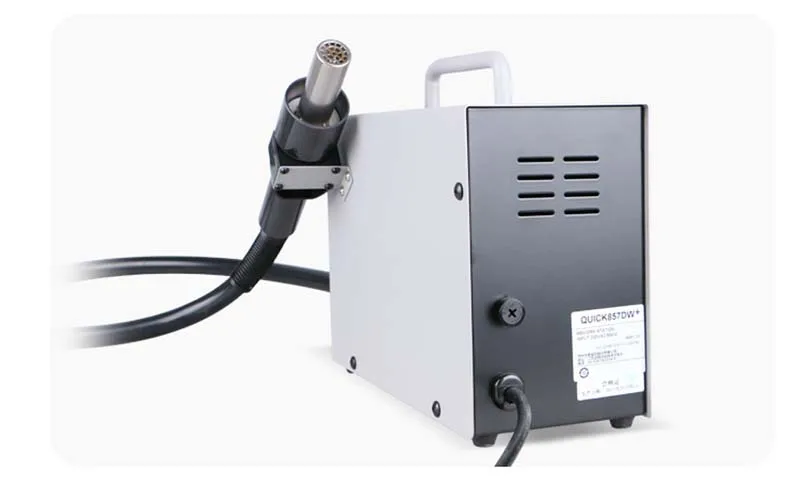 QUICK 857DW + бессвинцовый Регулируемый тепловой фен с винтовой паяльной станцией |