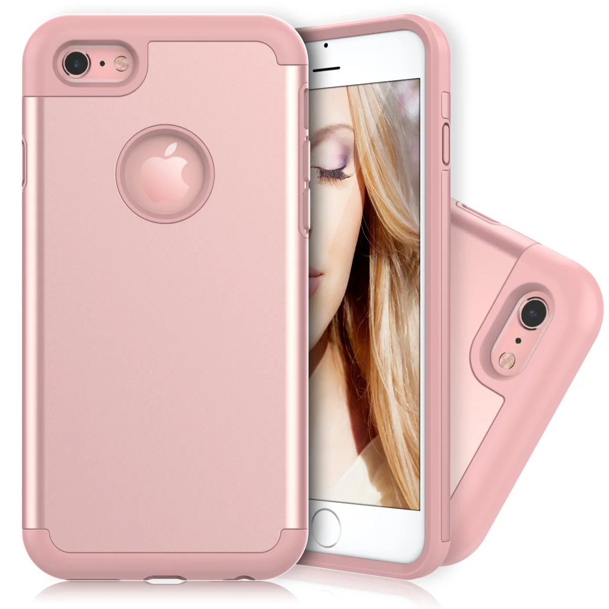 Силиконовый чехол грандевер для телефона iPhone 6 6s Plus противоударный роскошный