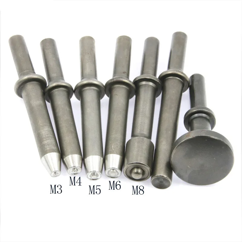 Пневматическая полупустотелая ударная головка с заклепками, головка заклепки м3 М4 М5 М6 М8 Пневматическая полупустотелая ударная головка с заклепками, головка заклепки м3 М4 М5 М6 М8