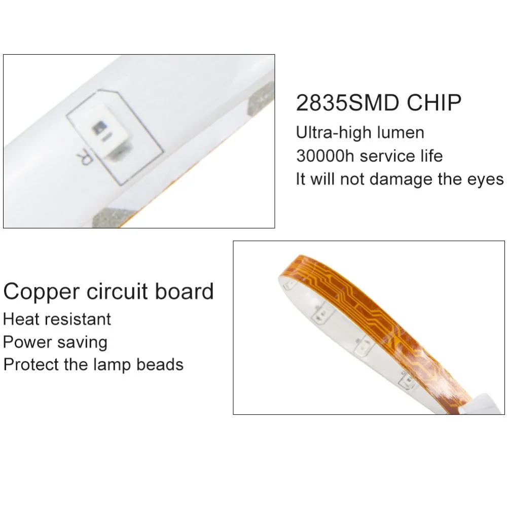 Светодиодная лента 2835 3528 SMD DC 12 В 60 светодиодов/м гибкая светодиодная