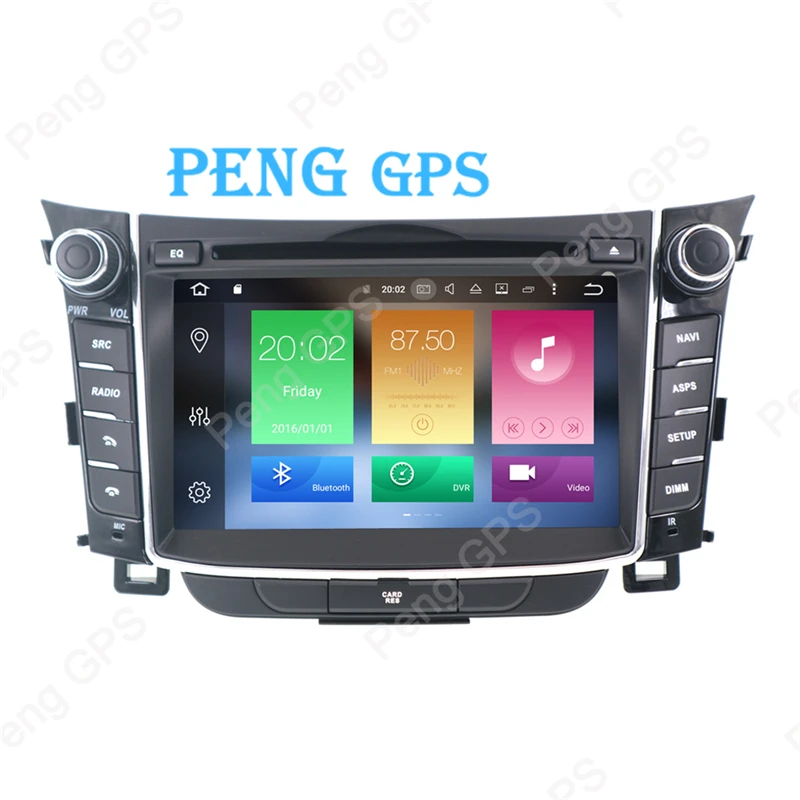 Автомобильный плеер на Android 9 GPS навигация для Hyundai I30 Elantra GT 2012 + 2DIN автомобильный CD