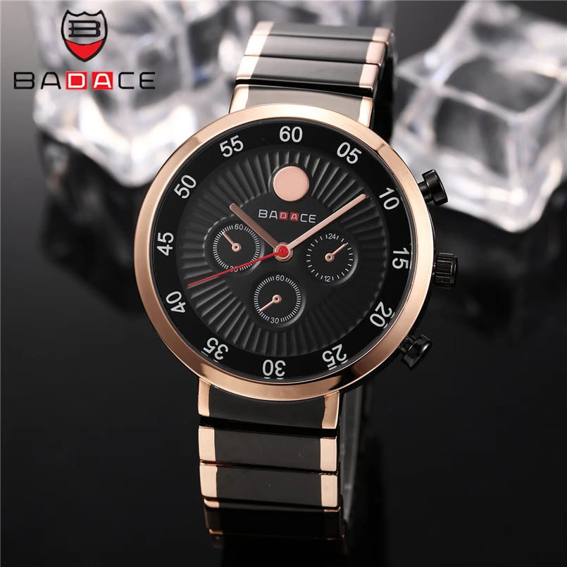 

BADACE Men Watches 2018 Luxury Brand Quartz Watch Mens Stainless Steel Strap Hour Waterproof Wristwatch Business Hour 9350