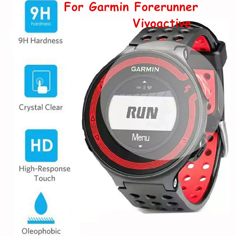50 шт./лот защитная пленка из закаленного стекла для Garmin Forerunner 225 235 620 735XT 630 Vivoactive HR